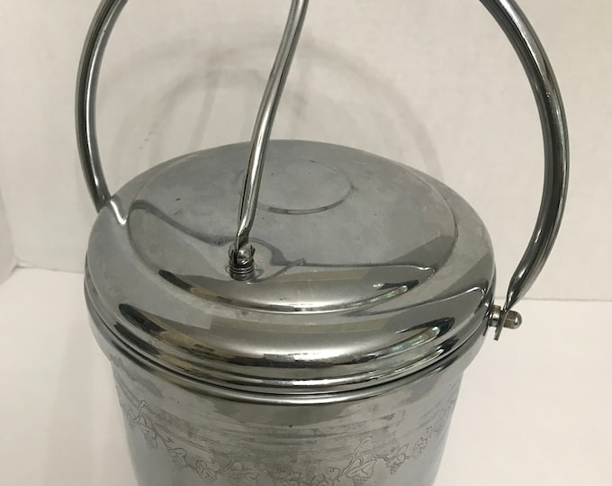 Hinged United Glass Lined Ice Bucket