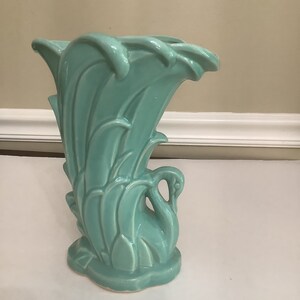 Vintage Mccoy Swan in Rushes Vase/ Art Deco/ Home Decor/ - Etsy