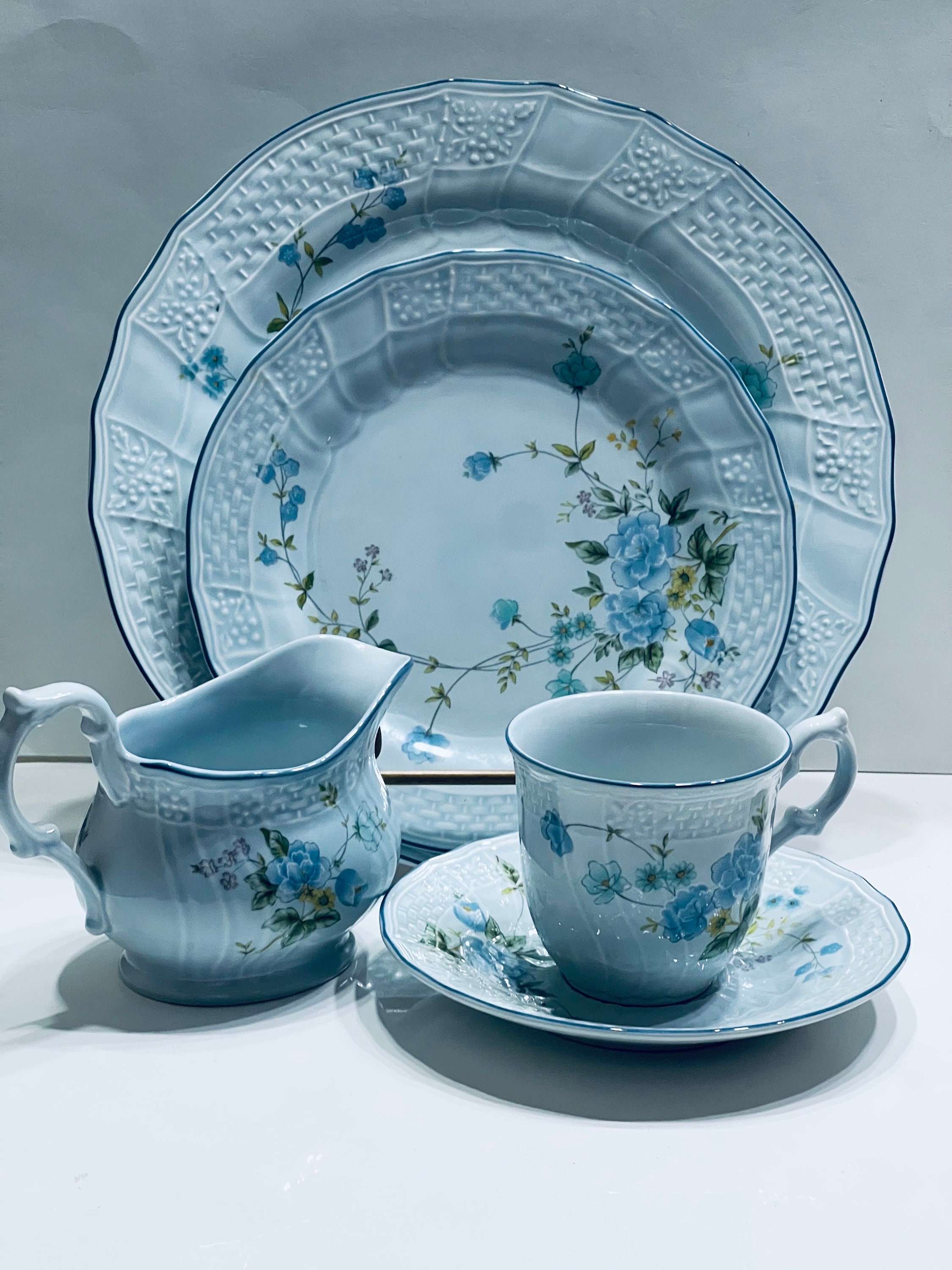 ミカサ プレシャスブルーチャイナ：青い花の食器セット - Etsy 日本