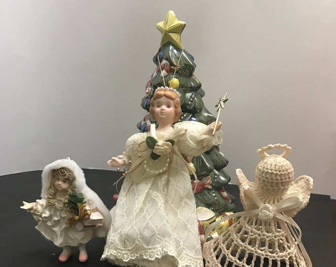 Vintage Angel Christmas Tree Ornaments/ Christmas Tree Ornaments
