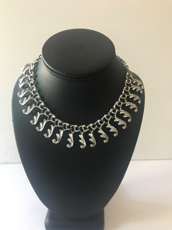 Vintage Sarah Coventry Silver Tone Necklace - image 3