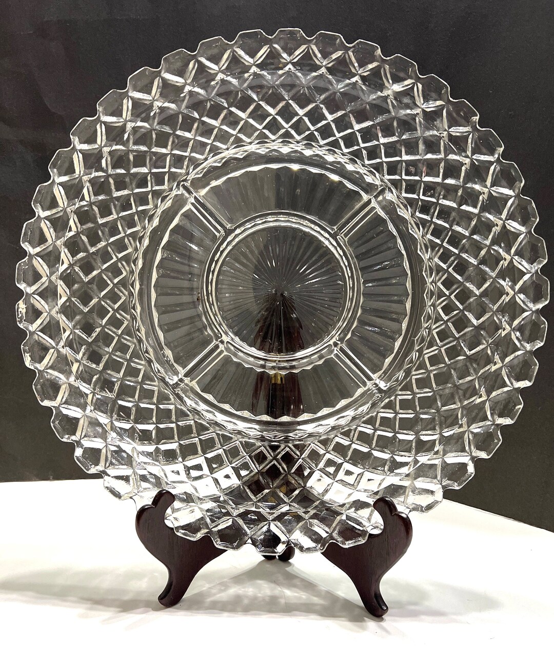 アンカーホッキング サービングプラッター アンカーホッキング ワッフル サービング プラッター、トルテ プレート