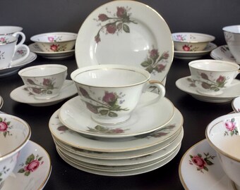   Moss Rose プレート 6枚セット Vintage Moss Rose China: Thames & Ucagco Plates, Cups, Saucers - Etsy