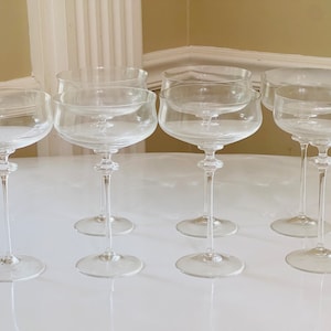 Noblesse Schott-Zwiesel Champagne Goblets: Vintage Blown Glass