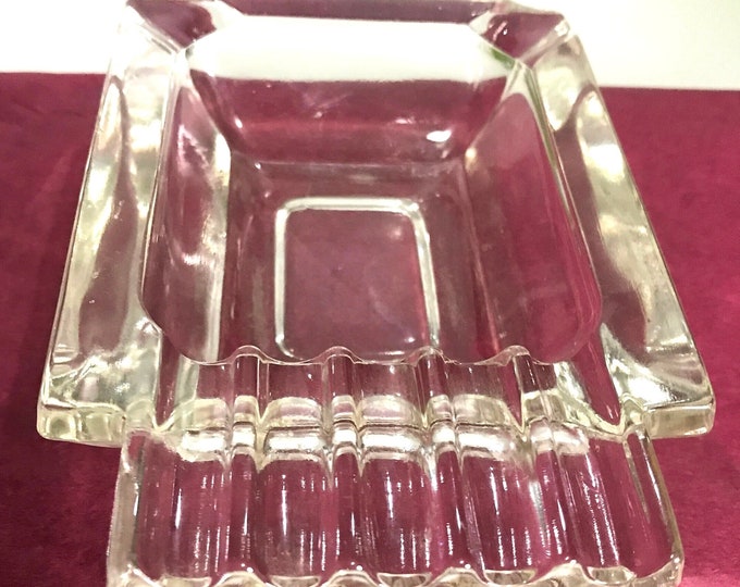 Vintage Safex Clear Glass Ashtray