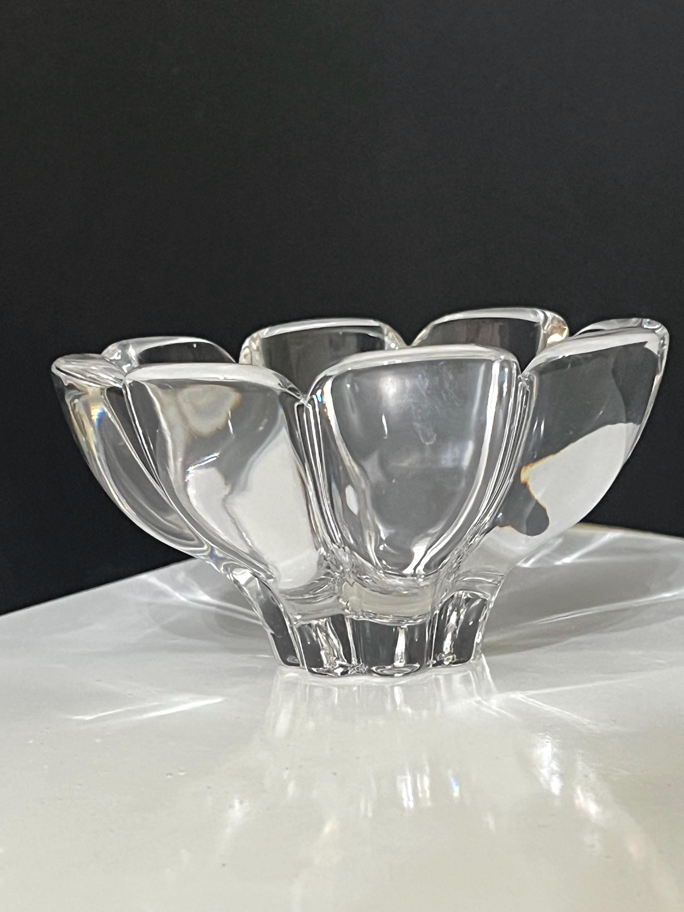 Mikasa Zinnia Crystal Bowl: Flower Petal Trinket Dish, Austria - Etsy