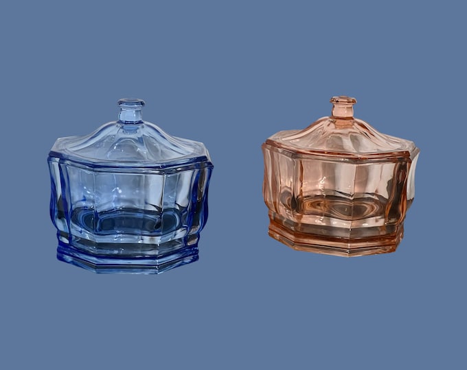 Indiana Glass Octagon Shape Candy Bowl/ Sweet Dish/ Gift for Mom