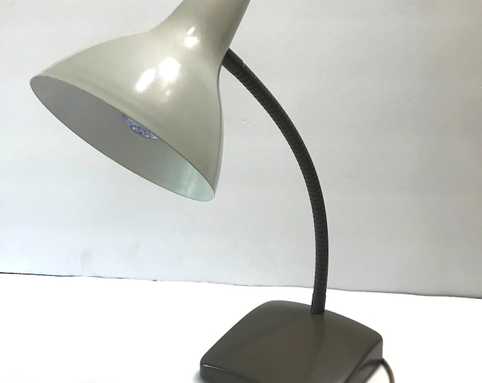 Mid-Century Goose Neck Desk Lamp, Wall Lamp