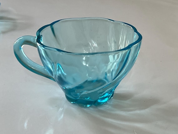 ヴィンテージ ヘーゼル アトラス カプリ ブルー スナック セット