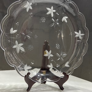 Mikasa Garden Terrace Platter, Crystal Serving Platter, Holiday Large Cupped Serving Platter