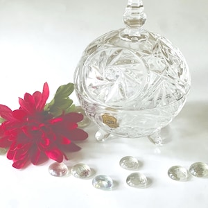 Genuine Hand-cut Lead Crystal Candy Bowl Made in Poland