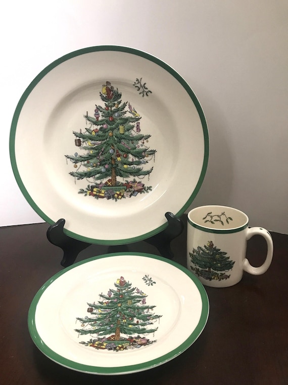 スポード　SpodeChristmas Spode Christmas Tree Plates and Cups - Etsy