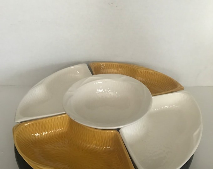 Maurice of California Lazy Susan with A Turntable/ Vegetable Tray/ Relish Tray