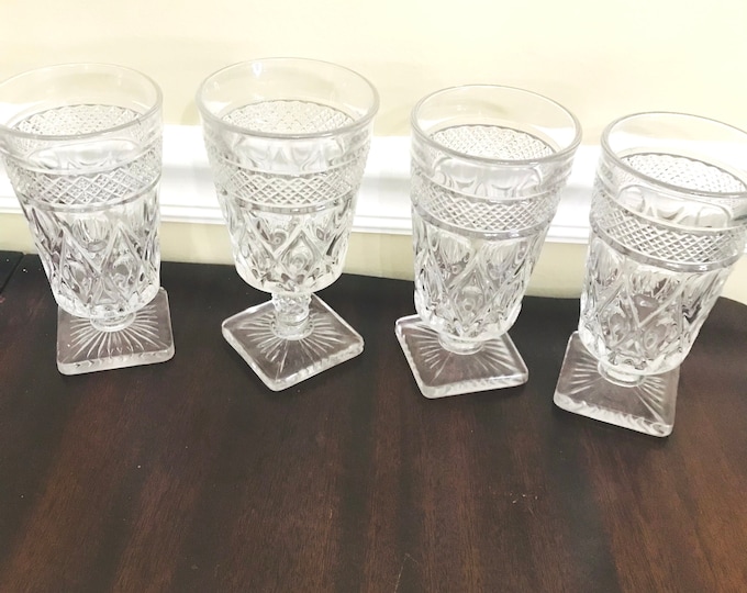 Imperial Cape Cod Water, Wine Goblets, Vintage Glasses, Goblets