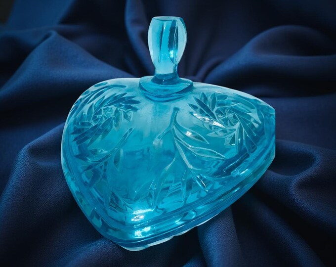 Hazel Atlas Blue Capri Candy Dish