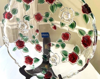 Mikasa Rose Garden Platter: Celebrations Cupped Sandwich Plate - Etsy