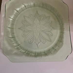 Jeannette Glass Speiseteller, Adam Speiseteller, Depression Glass Speiseteller