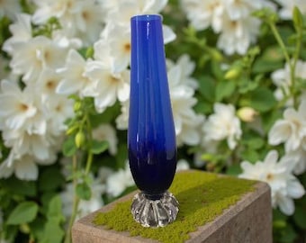 コバルトブルー ハンガリークリスタル 大型花瓶 花器 コバルトブルーの