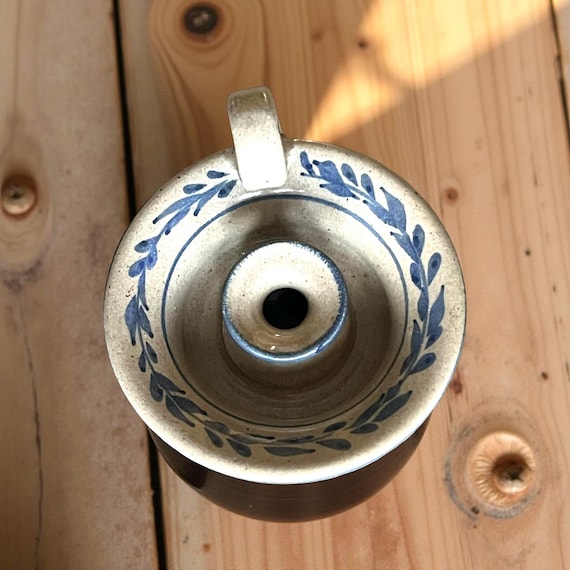 Salt Glazed Chamber Candlestick Holder; Giftware Quality