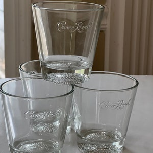 Crown Royal On the Rocks Liquor Tumblers, presente para o pai, copos de bar antigos, utensílios de bar, presente para ele