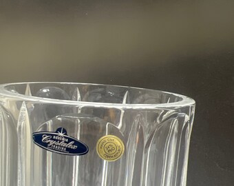 ボヘミアハンドカットクリスタル花瓶：PBO24%、高さ10インチ - Etsy 日本