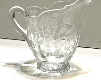 ケンブリッジローズポイントクリスタルクリーマー＆シュガーボウル