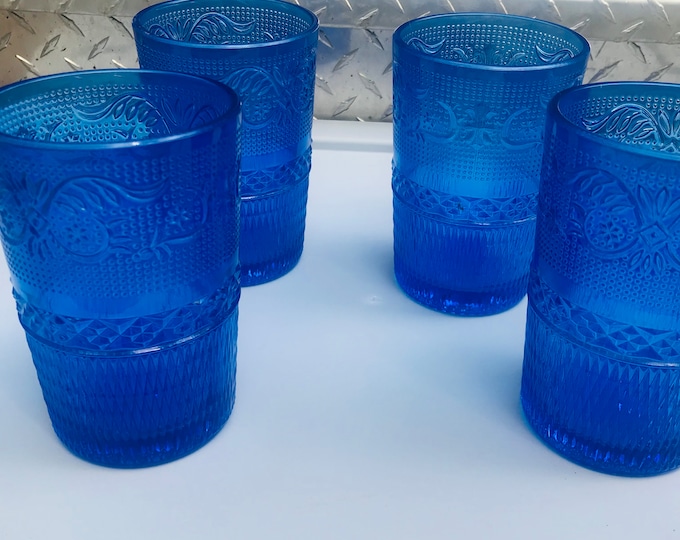 Blue  Tumblers/ Water/ Tea Glasses