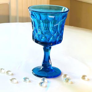 Noritake Blue Wine Goblet