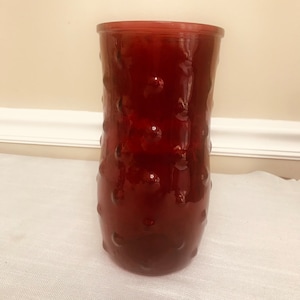 Hoosier Red Bubble Vase
