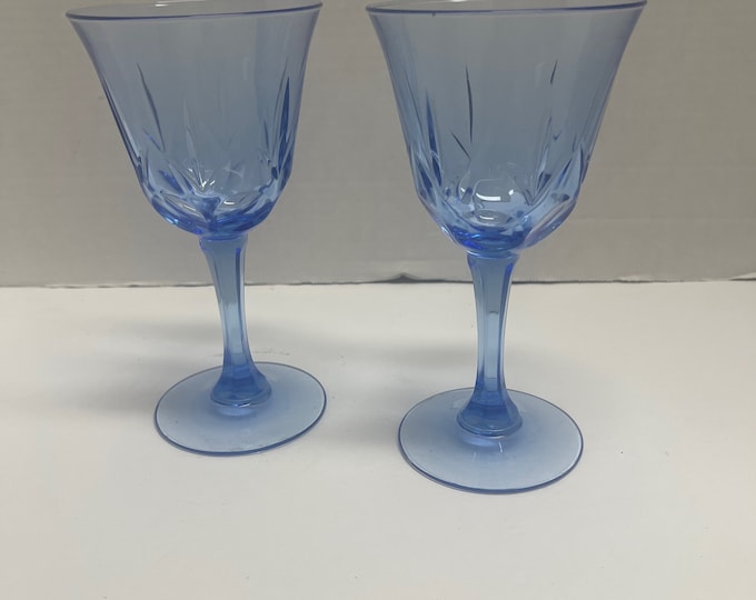 American Blue Water/Wine Goblets by Avon, Housewarming Gift