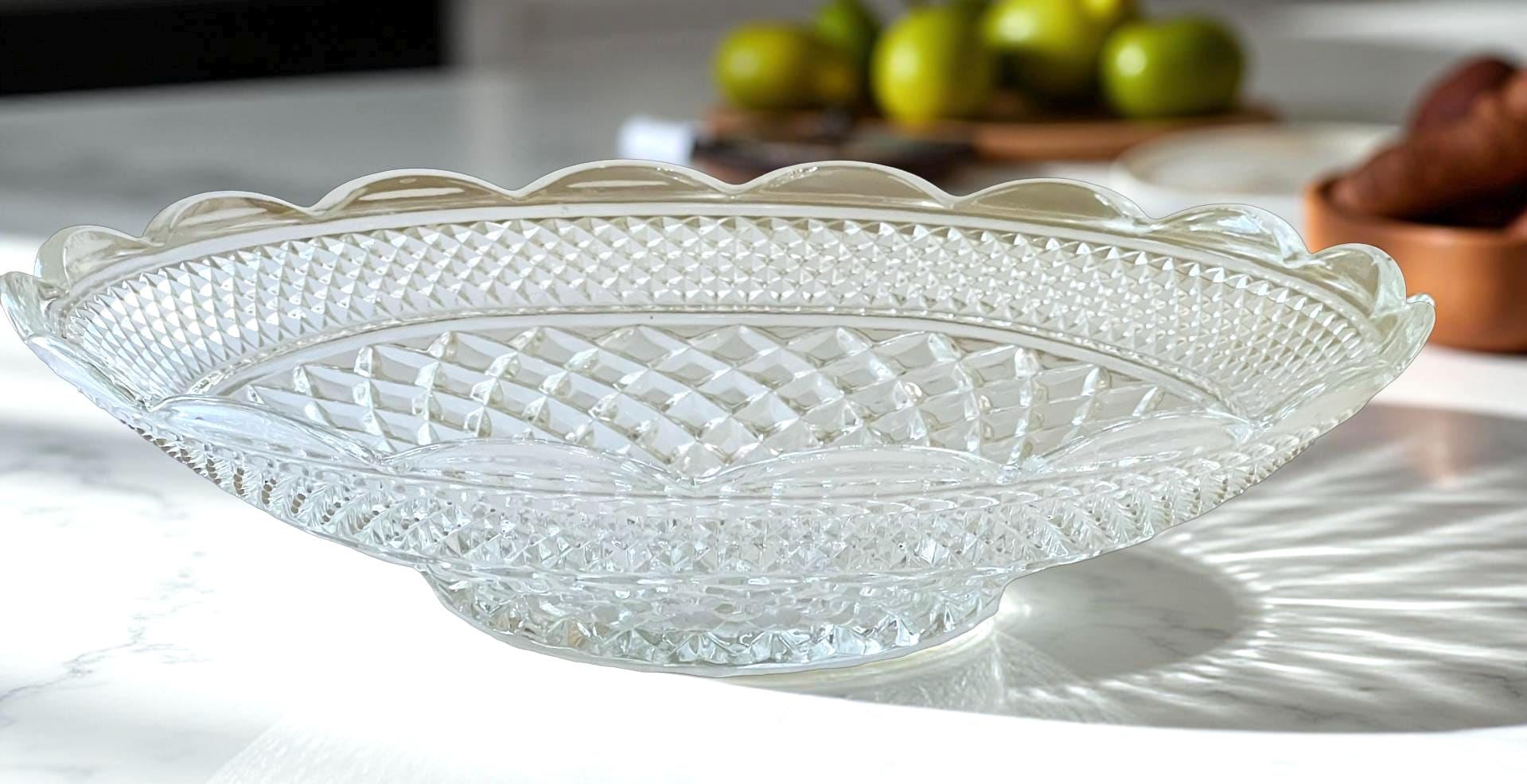 Wexford Glass 14 Inch Bowl - Etsy