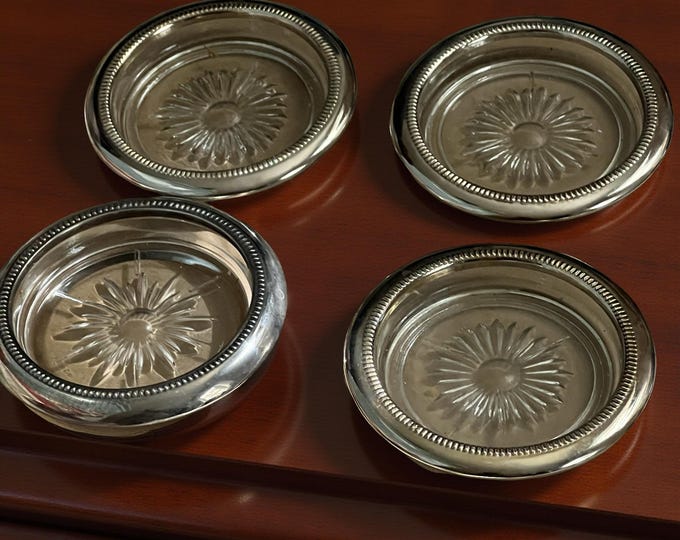 A Set Of Four Vintage Coaster, Ashtrays
