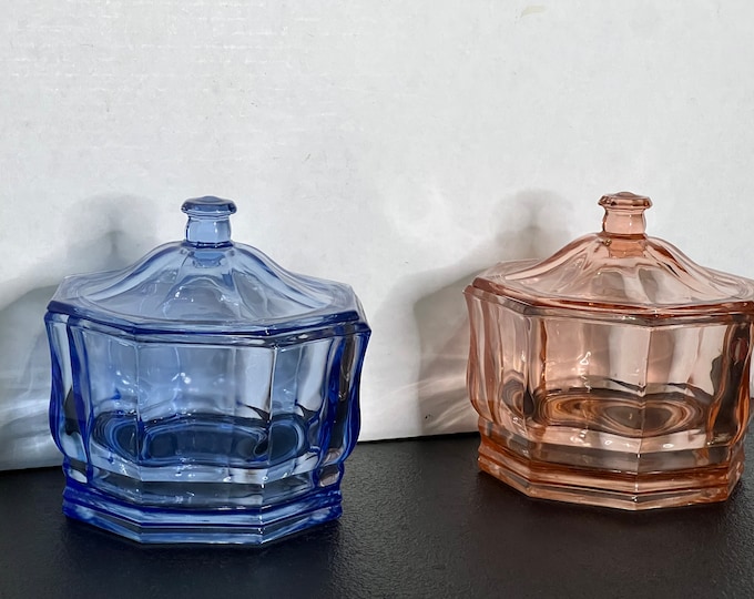 Indiana Glass Octagon Shape Candy Bowl/ Sweet Dish/ Gift for Mom