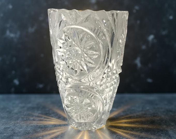 American Brilliant  Vintage Vase, Fresh Flower Vase, Giftware