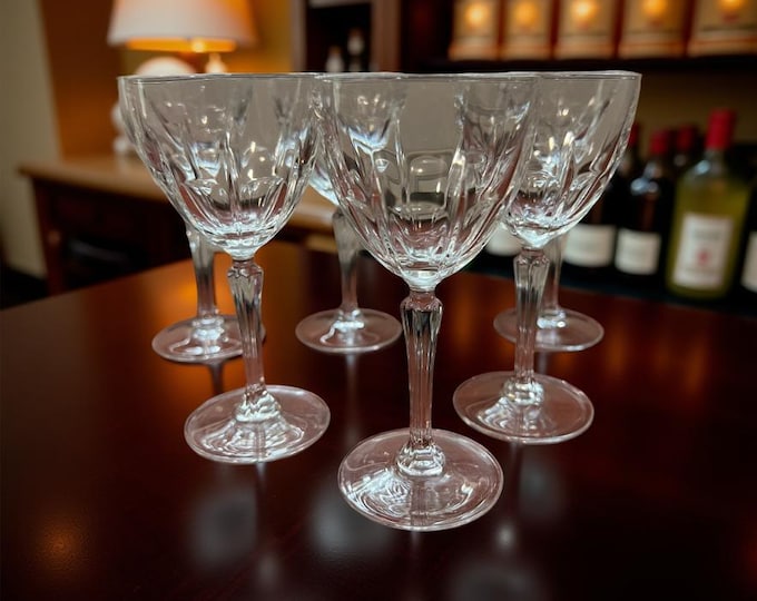 Bergerac by Cristal D’Arques Durand Port Wine Glasses Goblets Crystal: Giftware Quality