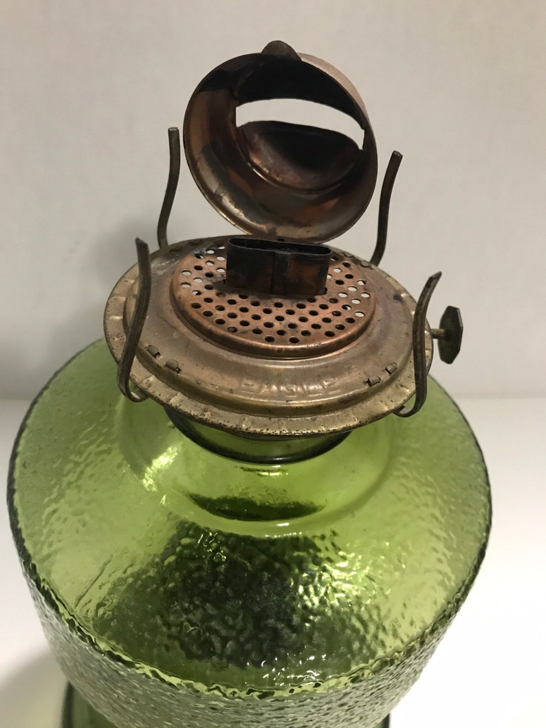 Oil/kerosene Lamp/wick/burner/tall and Heavy Etsy