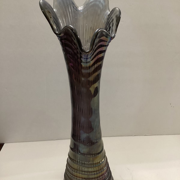 Purple Swung Glass Vase Etsy New Zealand