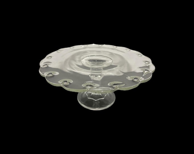 Indiana Glass Clear Teardrop Cake Stand