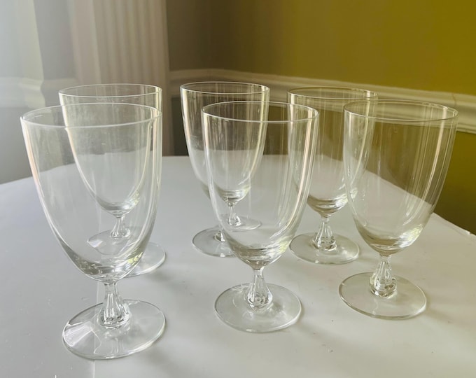 Tiffin-Franciscan Beaumont Plain Ice Tea Goblets, Set of Six