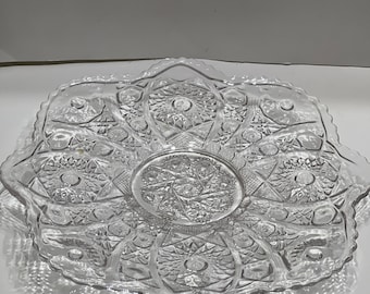 Piatto per torta con piedini in vetro imperiale