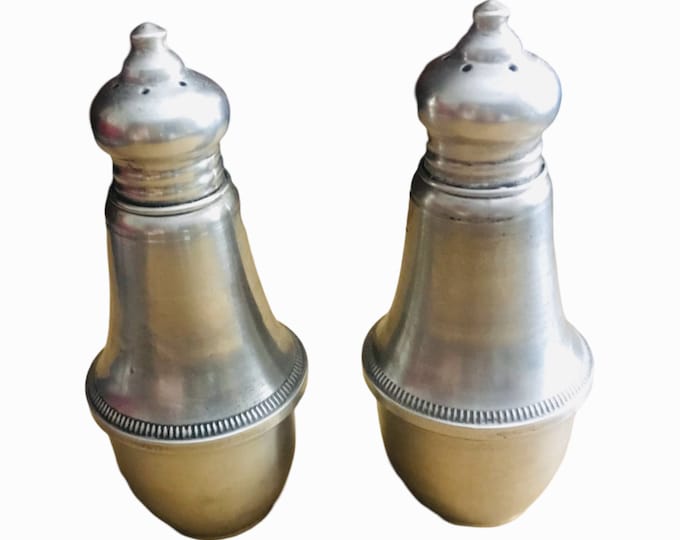 Sterling Silver Salt and Pepper Shakers,  Duchin Creation Sterling Glass Lined Salt and Pepper Shakers