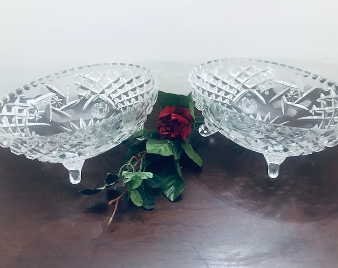 Vintage Candy Bowl with Pinwheel Design, Starburst Design,  Candy Nut Bowl