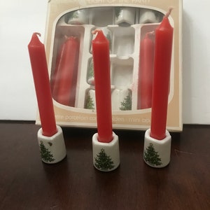 Rauschert Bavarian Village Porcelain West Germany Ten Candleholders with Candles