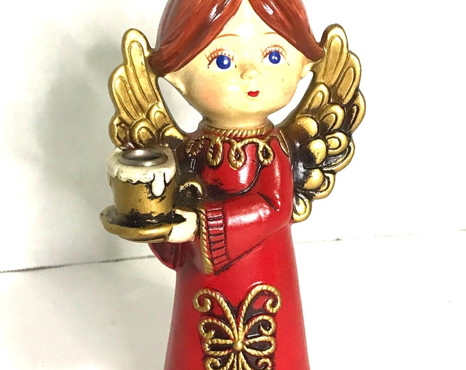 Christmas Angel Candle Holder/ Tapered Candle Holder