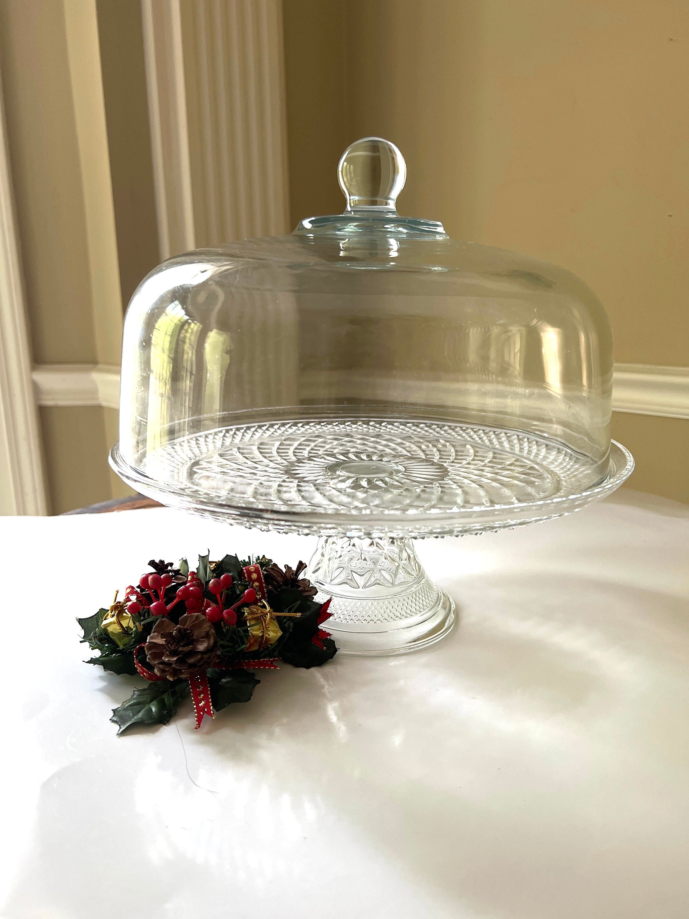 Cake Dome Vintage Anchor Hocking Cake Stand Vintage Anchor Hocking