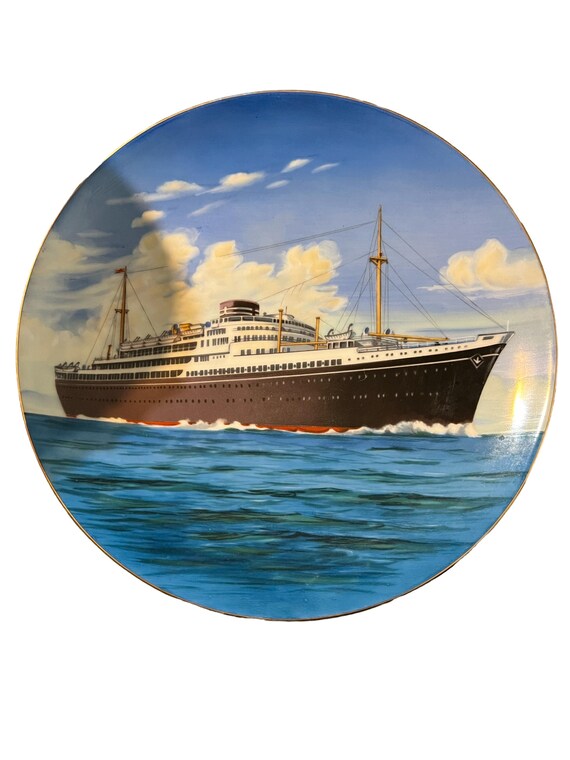 Osk Line Argentina and Brasil Maru Quality Nine Inch PLATE