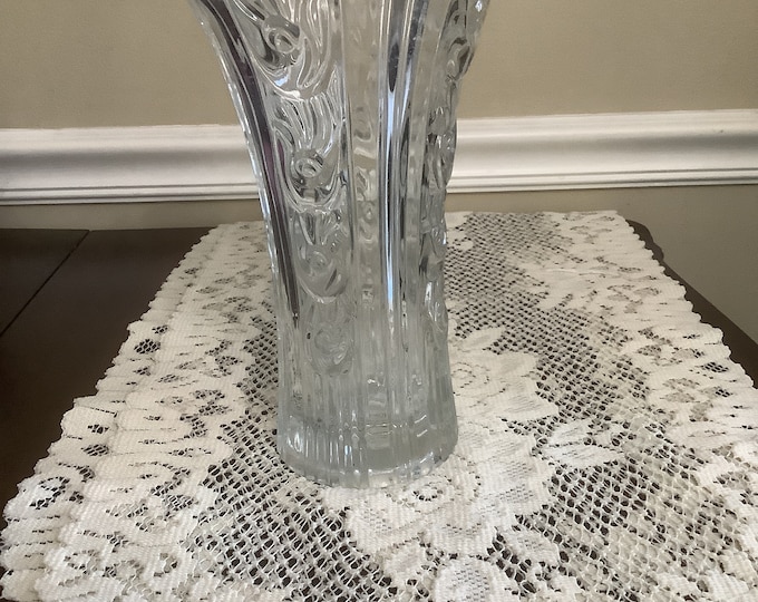 Lead Crystal Italian Borgonovo  Vase  Number Thirteen Crystal Vase, Gift for Mom Vase