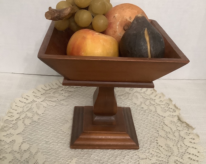 Vintage Alabaster Fruits, Figs, Large Peaches, Grapes, Apricots -Italian Marble, Stone, Wood Stem