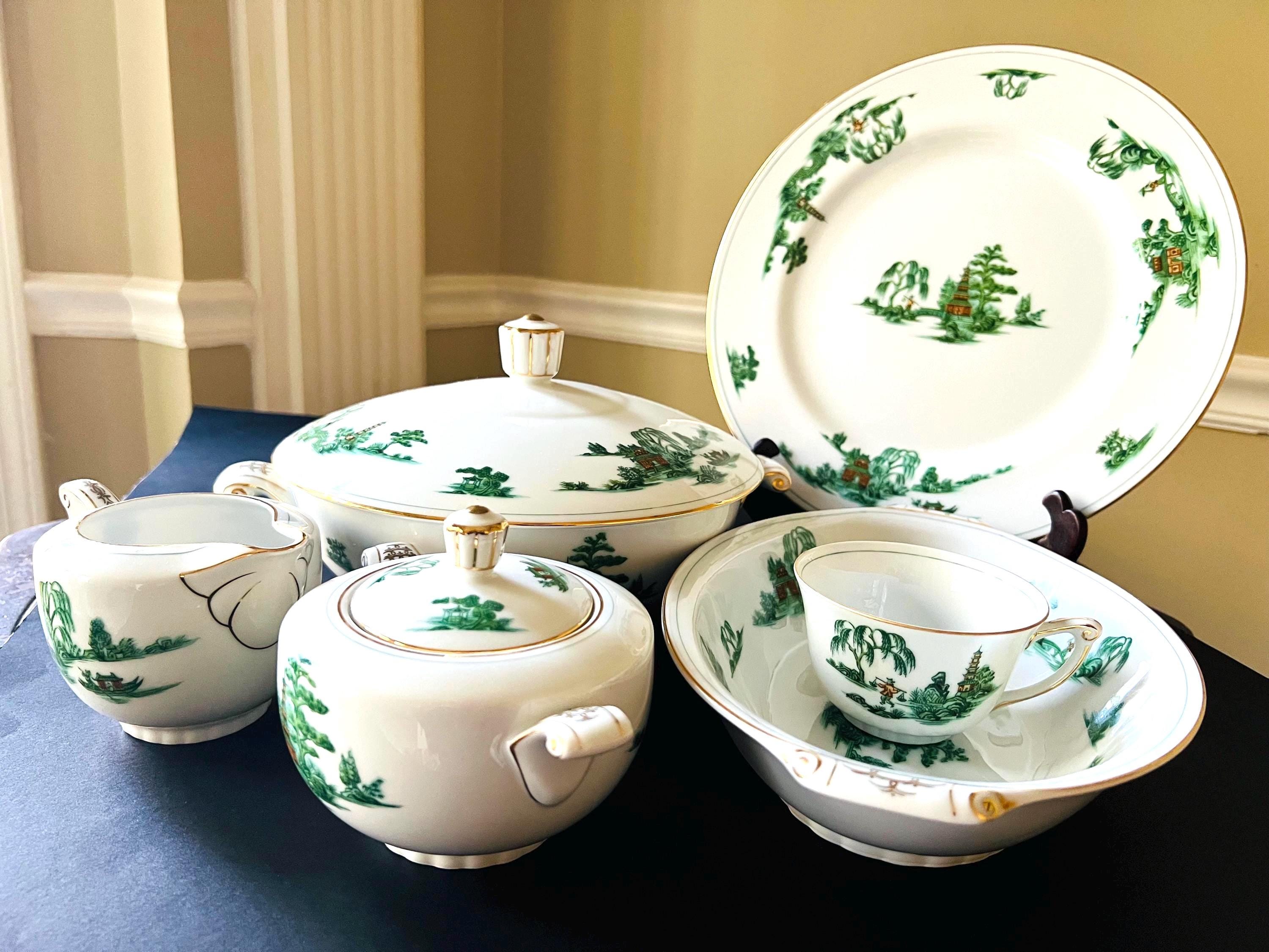 Vintage Green Dinnerware - Etsy - Page 2