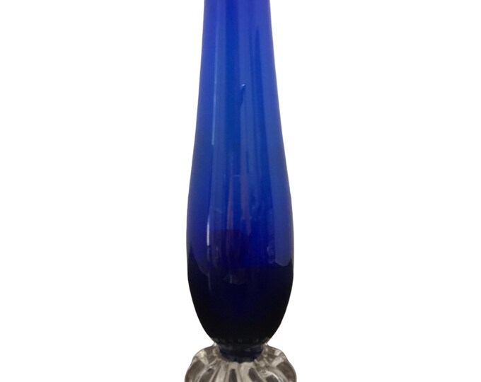 Aseda Glasbruk Cobalt Blue Bud Vase